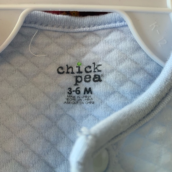 Chick Pea Baby Blue Snap-Front Quilted Cardigan , Size 3-6 months - Picture 3 of 3